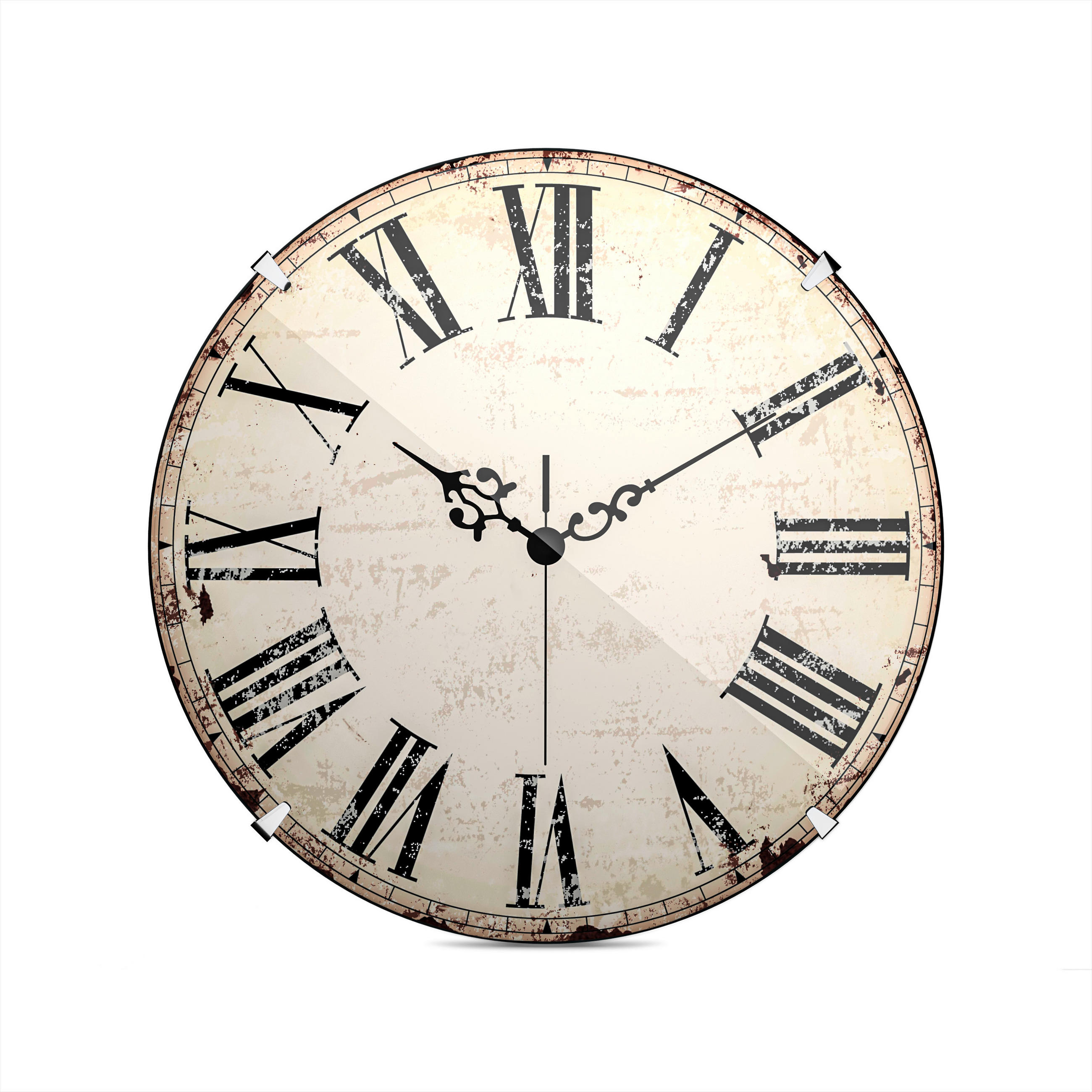 WANDUHR  Weiß 20 cm  - Weiß, Basics, Kunststoff (20cm)
