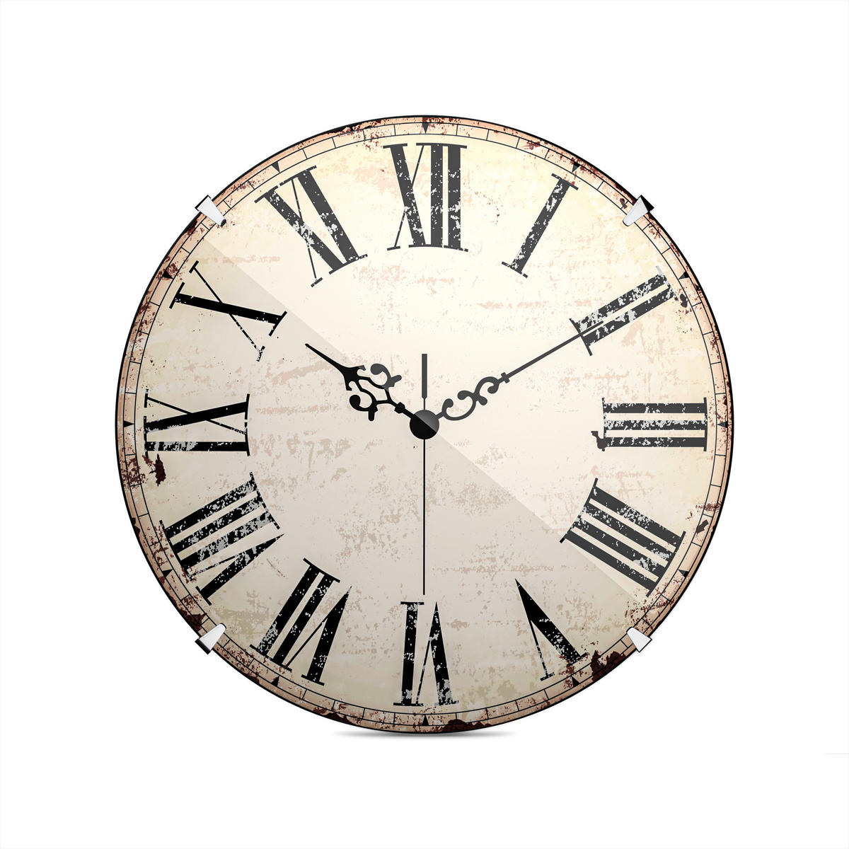 WANDUHR  Weiß 35 cm  - Weiß, Basics, Kunststoff (35cm)