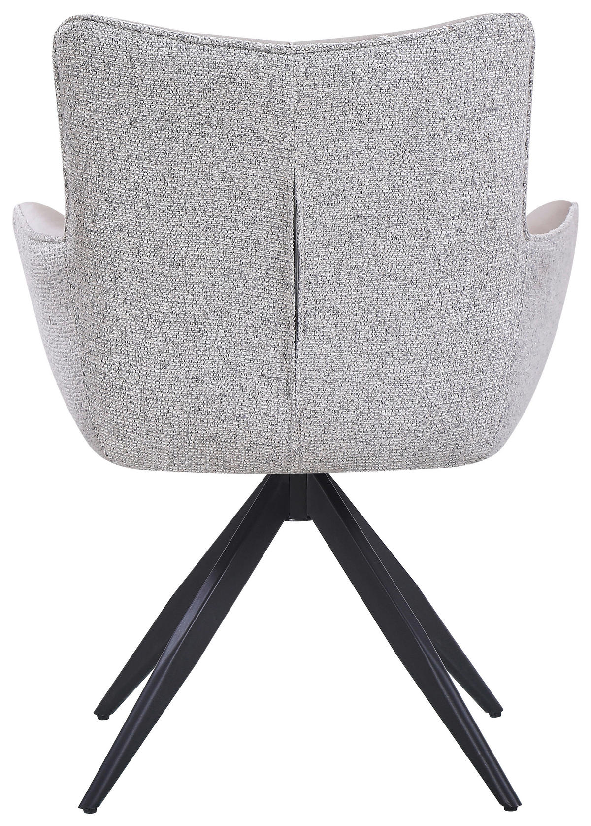 STOLICA S NASLONOM ZA RUKE  crna, taupe, bež  metal, tekstil      - bež/crna, Moderno, metal/tekstil (65/90/64cm) - Livetastic