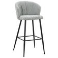 BARHOCKER in Schwarz, Graugrün  - Schwarz/Graugrün, MODERN, Textil/Metall (55/103/55cm) - Carryhome