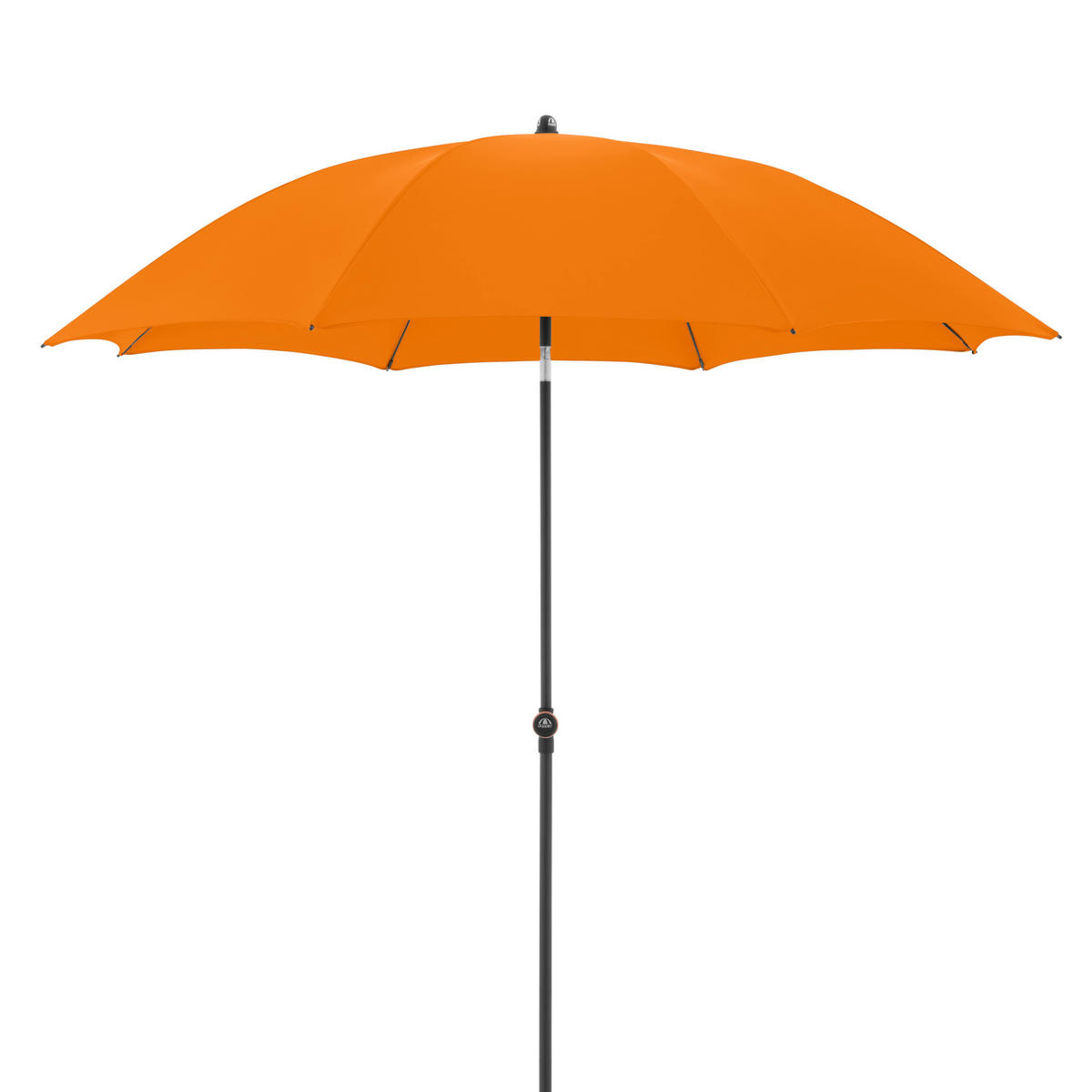 SONNENSCHIRM  200/200 cm  - Anthrazit/Orange, Basics, Textil/Metall (200/200cm) - Doppler