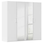DREHTÜRENSCHRANK  in Weiß  - Weiß, Design, Glas/Holzwerkstoff (201/197/60cm) - Novel