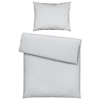 POVLEČENÍ, satén, barvy stříbra, 140/200 cm - barvy stříbra, Basics, textil (140/200cm) - Novel