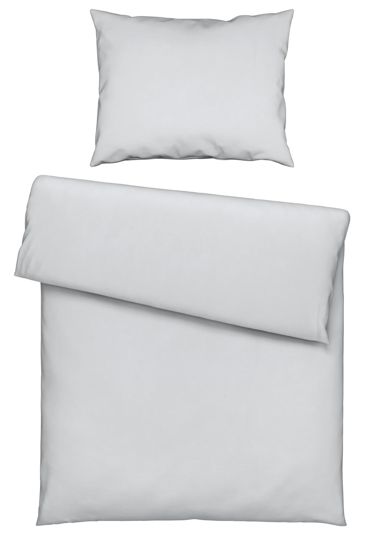 POVLEČENÍ, satén, barvy stříbra, 140/200 cm - barvy stříbra, Basics, textil (140/200cm) - Novel