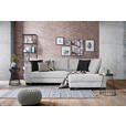 ECKSOFA in Cord Grau  - Anthrazit/Schwarz, KONVENTIONELL, Holz/Textil (267/181cm) - Carryhome