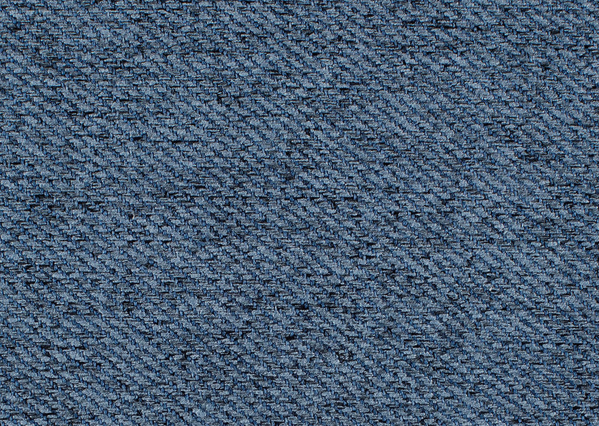ECKSOFA in Flachgewebe Blau  - Blau/Schwarz, Modern, Kunststoff/Textil (182/237cm) - Carryhome