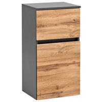 UNTERSCHRANK 40/79/35 cm   - Eichefarben/Silberfarben, KONVENTIONELL, Holzwerkstoff (40/79/35cm) - Held