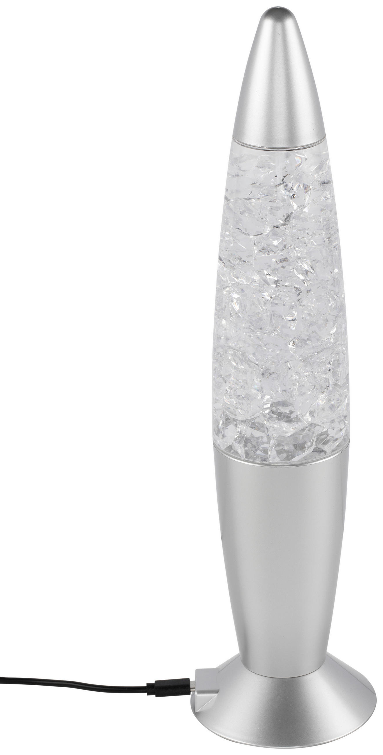LED DEKORAČNÉ SVIETIDLO - strieborná, Lifestyle, plast (8,5/32,5cm) - Xora