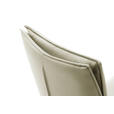 STUHL drehbar beschichtet Edelstahlfarben, Cappuccino  - Edelstahlfarben/Cappuccino, Design, Textil/Metall (49/90/65cm) - Novel