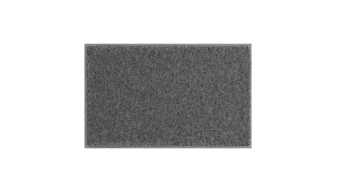 BADEMATTE Anthrazit 50/80 cm  - Anthrazit, Basics, Kunststoff/Textil (50/80cm) - Grund