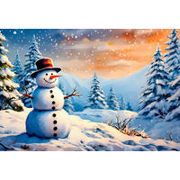 FUSSMATTE 40/60 cm Snowman  - Multicolor, Trend, Kunststoff/Textil (40/60cm) - Esposa