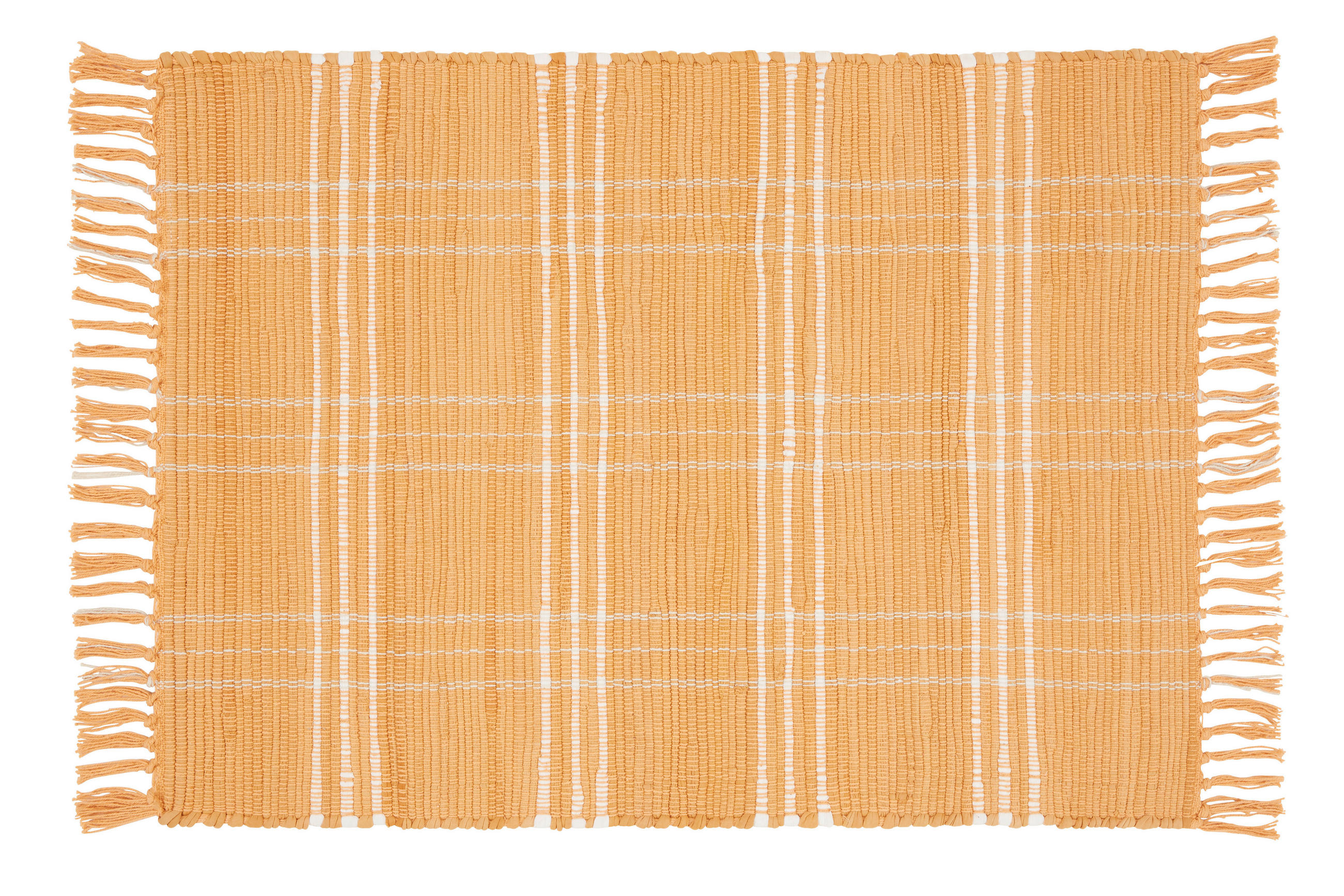 RUČNE TKANÝ KOBEREC, 60/90 cm, oranžová - oranžová, Basics, textil (60/90cm) - Boxxx