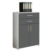 AKTENSCHRANK 84,4/113,6/33 cm  - Anthrazit/Weiß, LIFESTYLE, Holzwerkstoff (84,4/113,6/33cm) - MID.YOU