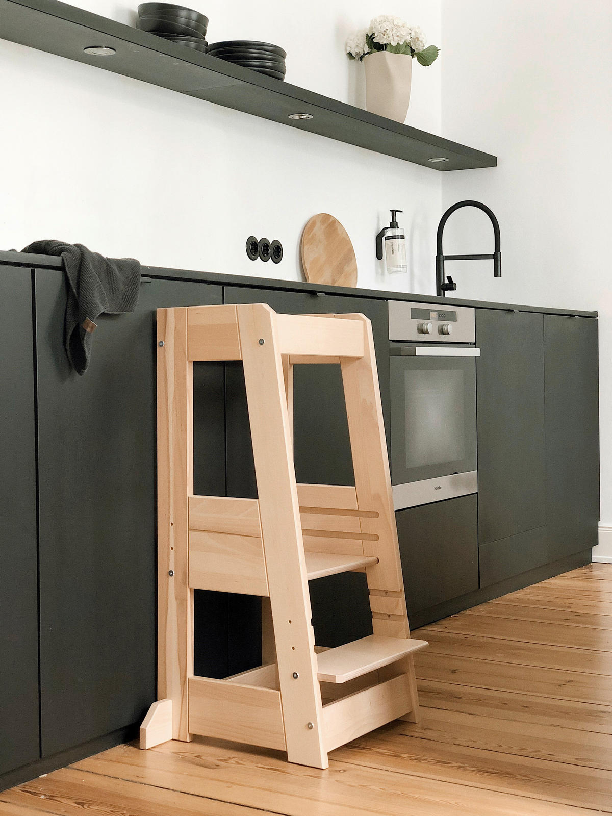 LERNTURM Felix  - Buchefarben, Basics, Holz (40/91/45cm) - tiSsi