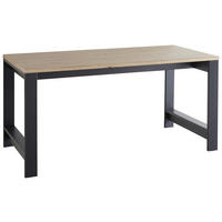 SCHREIBTISCH 160/80/76 cm Graphitfarben, Eiche Artisan  - Graphitfarben/Eiche Artisan, KONVENTIONELL, Holzwerkstoff (160/80/76cm) - Carryhome