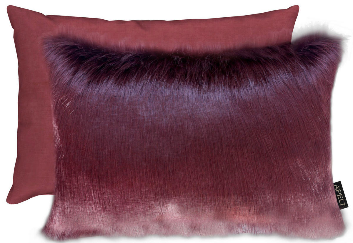 ZIERKISSEN 35/45 cm  - Bordeaux, Basics, Textil (35/45cm) - Apelt