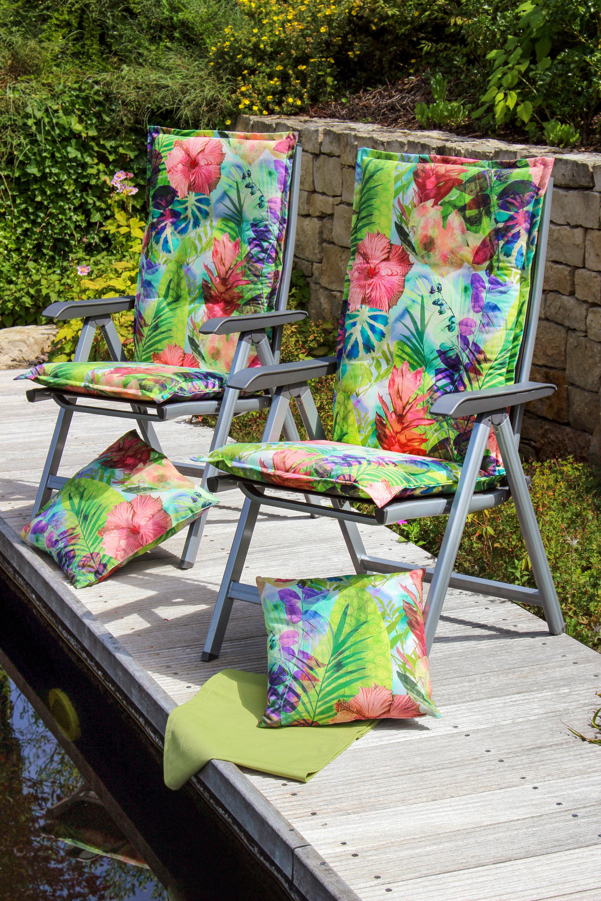 GARTENHOCKERAUFLAGE  - Design, Textil (50/7/50cm)