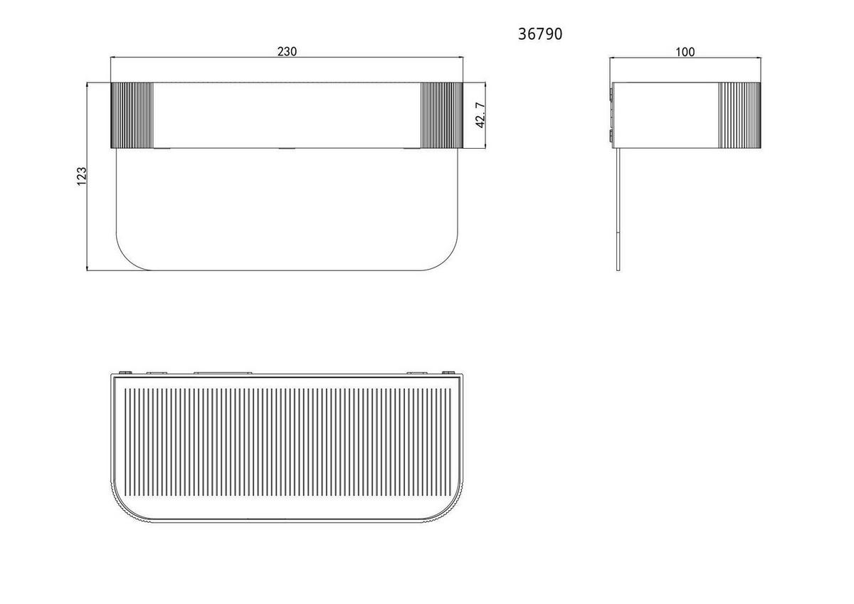 SOLARLEUCHTE  - Klar/Grau, Design, Kunststoff (23/10/12,3cm) - Globo