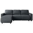 ECKSOFA Anthrazit Webstoff  - Anthrazit/Schwarz, MODERN, Kunststoff/Textil (150/240cm) - Xora