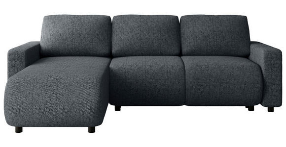 ECKSOFA Anthrazit Webstoff  - Anthrazit/Schwarz, MODERN, Kunststoff/Textil (150/240cm) - Xora
