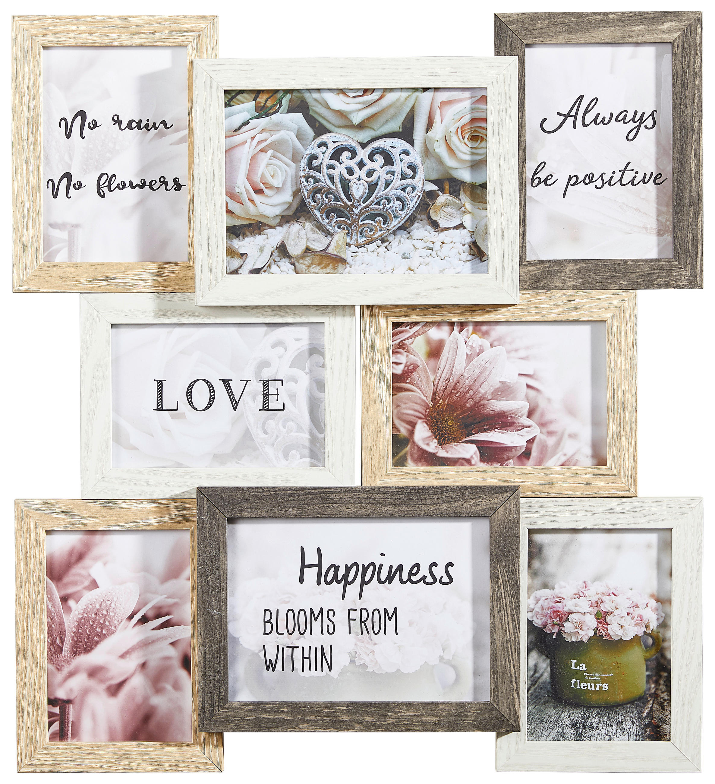 COLLAGEN-BILDERRAHMEN 45/49/1,2 cm  - Multicolor, Basics, Glas/Holzwerkstoff (45/49/1,2cm)