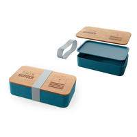BROTBOX - Blau/Braun, Basics, Holz/Kunststoff (18/5/10cm)