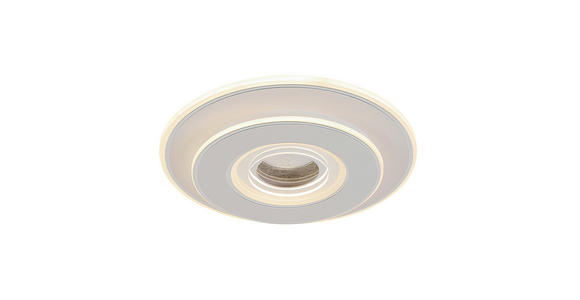 LED-DECKENLEUCHTE 35/6 cm   - Chromfarben/Weiß, Basics, Kunststoff/Metall (35/6cm) - Novel