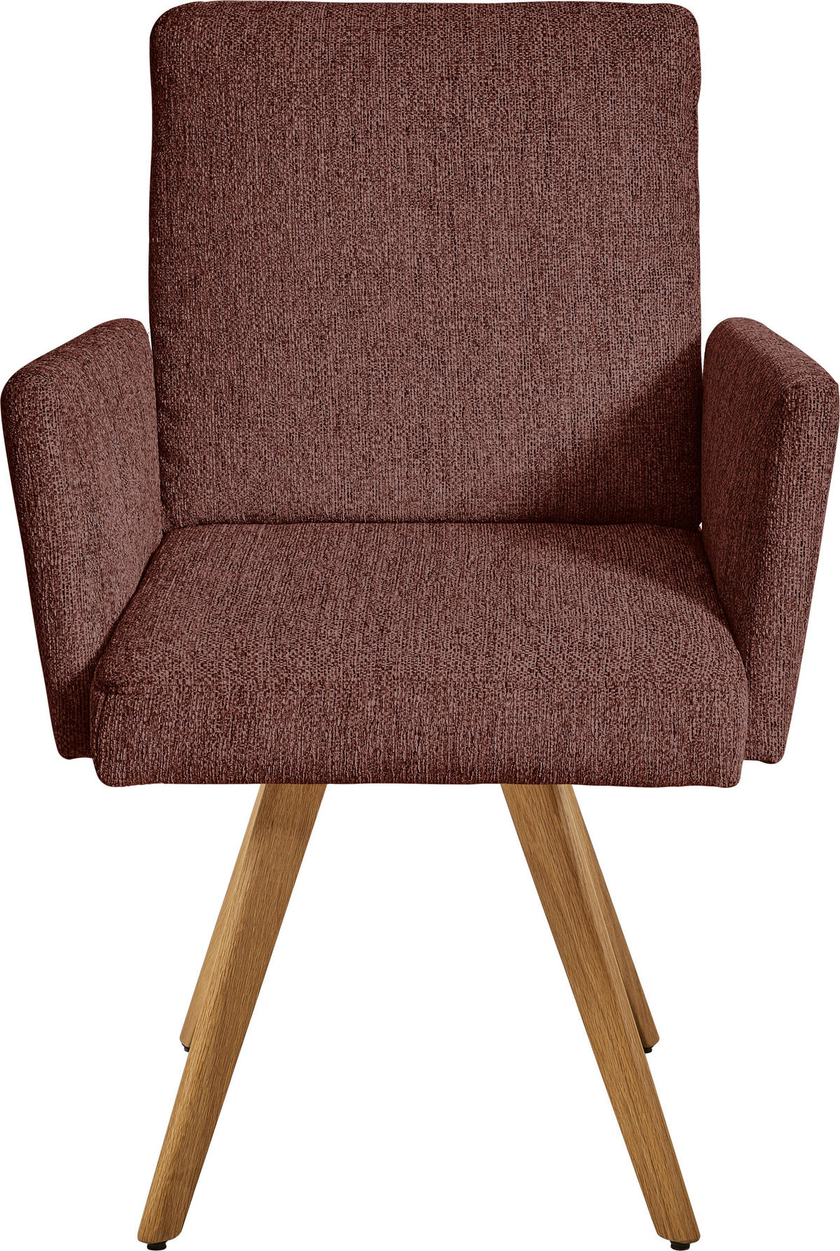 ARMLEHNSTUHL  in Chenille  - Eichefarben/Rosa, Design, Holz/Textil (56/92/60cm) - Dieter Knoll
