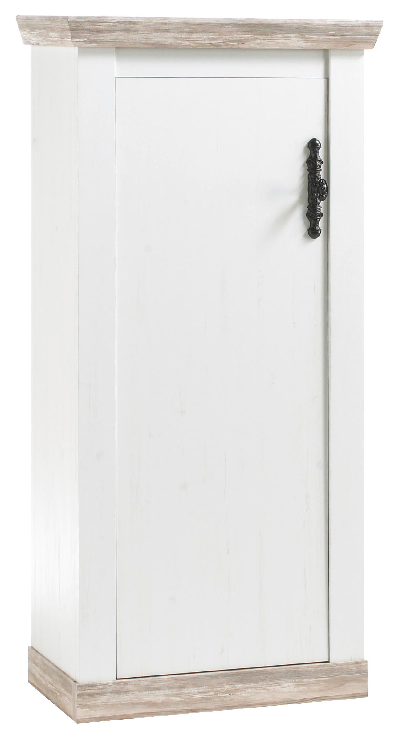 HIGHBOARD in 70/146/37 cm - Hellbraun/Schwarz, Design, Holzwerkstoff/Metall (70/146/37cm) - MID.YOU
