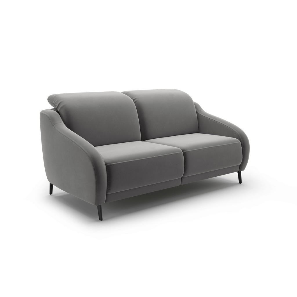 Thumbnail - Sit & More 2,5-Sitzer Blues V, Grau, Textil, 172x93x104 cm, Goldenes M, Oeko-Tex® Standard 100, Made in Europe, DGM-Klim...