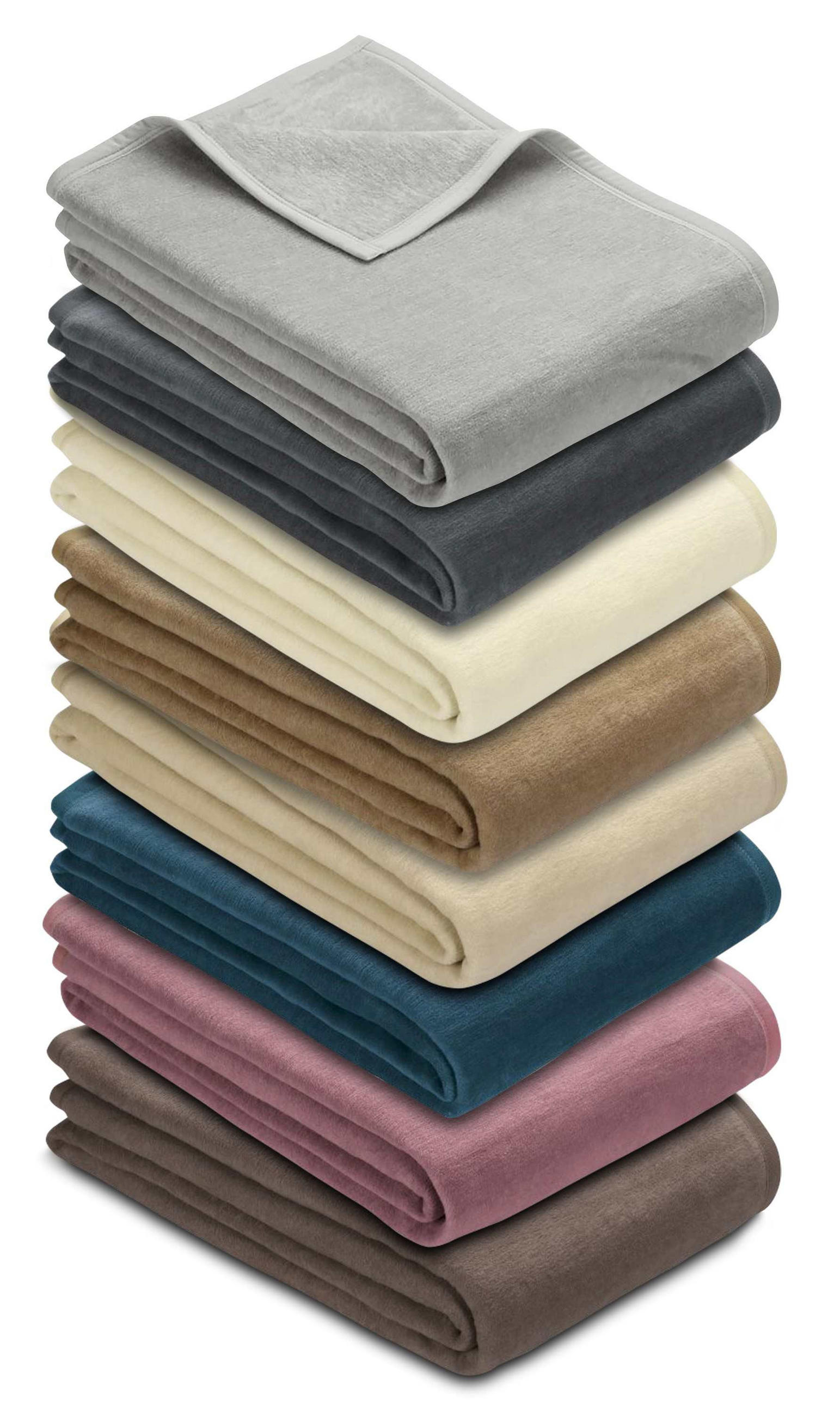 PLÉD 220/240 cm  - ezüstszínű, Konventionell, textil (220/240cm) - Ibena