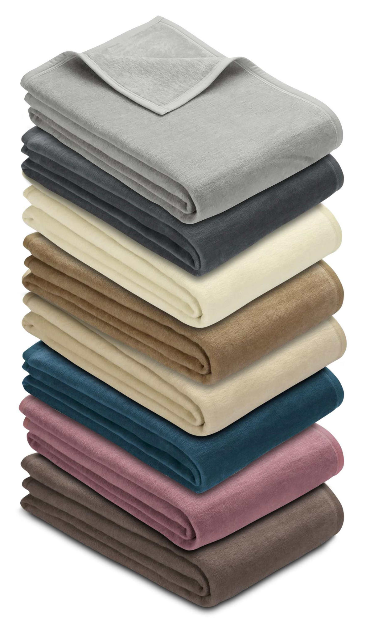 PLÉD 220/240 cm  - barna, Konventionell, textil (220/240cm) - Ibena