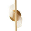 LED-WANDLEUCHTE Lux & Belle   - Transparent/Messingfarben, Design, Kunststoff/Metall (30cm) - Searchlight