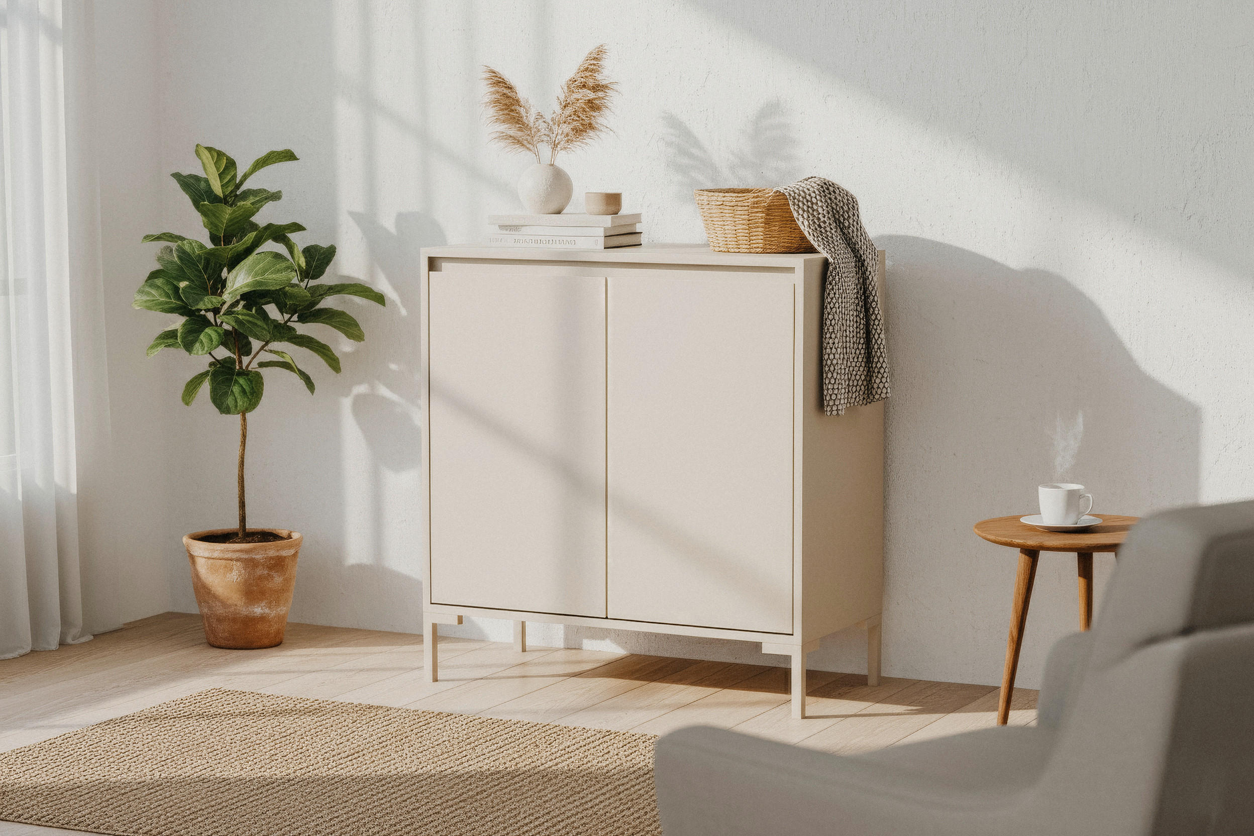 KOMMODE 81/87/40 cm Kaschmir  - Kaschmir, Design, Holzwerkstoff/Metall (81/87/40cm) - MID.YOU