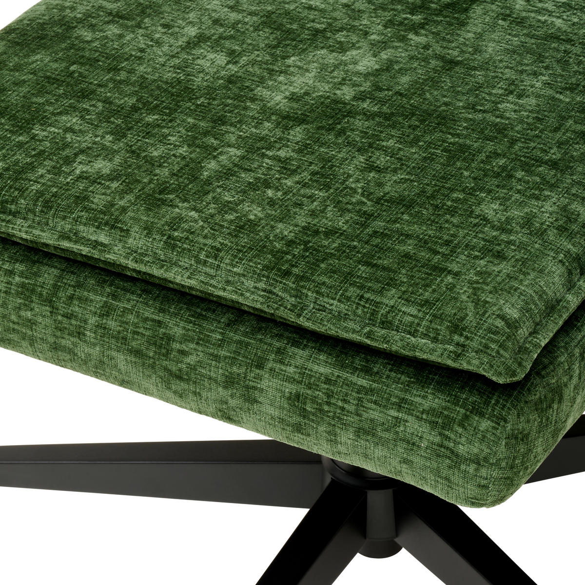 CHEFSESSEL Webstoff Grün  - Schwarz/Grün, MODERN, Kunststoff/Textil (58/110-120/62cm) - MID.YOU