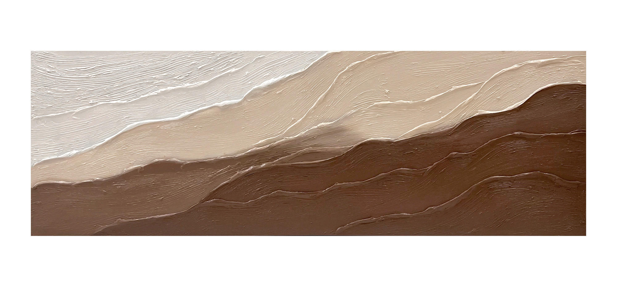 ÖLGEMÄLDE Abstraktes Multicolor 50/150 cm  - Multicolor/Naturfarben, Trend, Holzwerkstoff/Textil (50/150cm) - Monee
