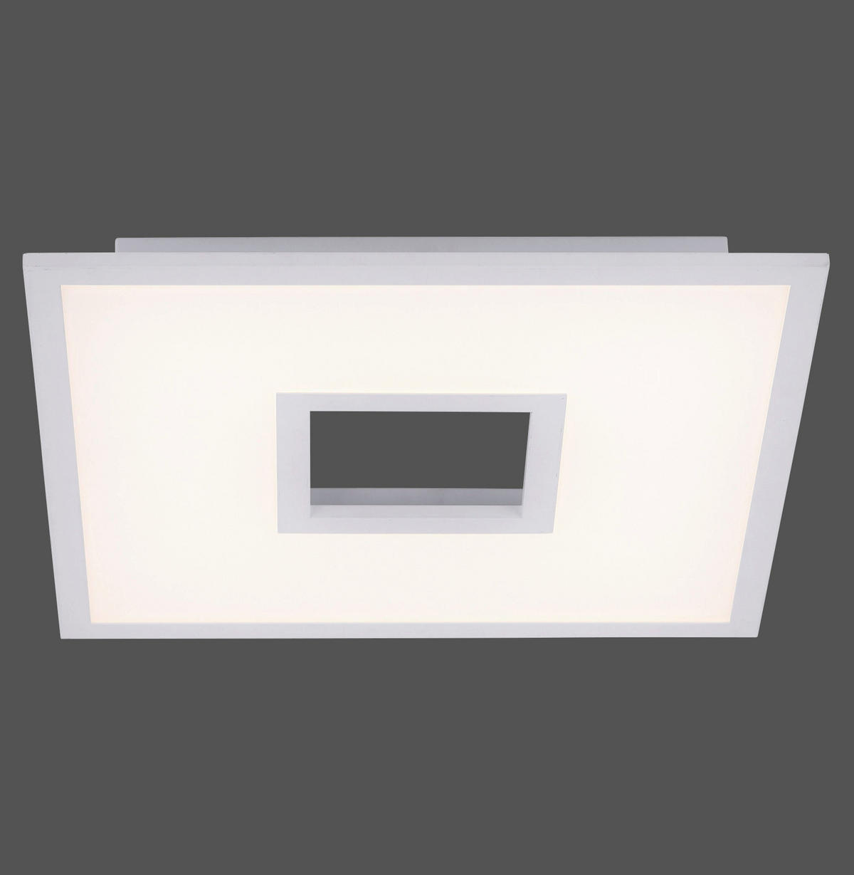 LED-DECKENLEUCHTE 45/45/5 cm   - Weiß, Design, Metall (45/45/5cm)