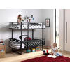 ETAGENBETT - Schwarz, KONVENTIONELL, Metall (90/200cm) - MID.YOU