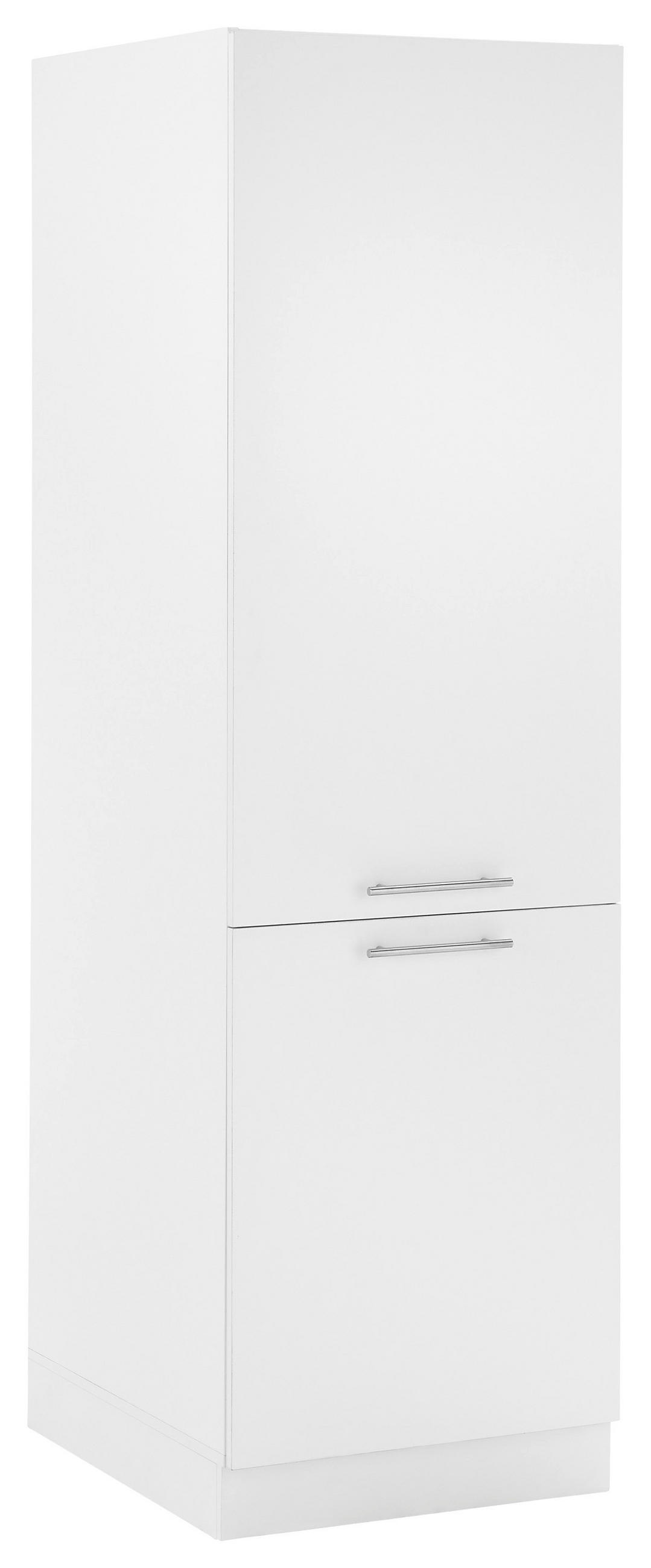 MEHRZWECKSCHRANK 60/200/68 cm  in Weiß  - Chromfarben/Schwarz, Design, Holzwerkstoff/Kunststoff (60/200/68cm)