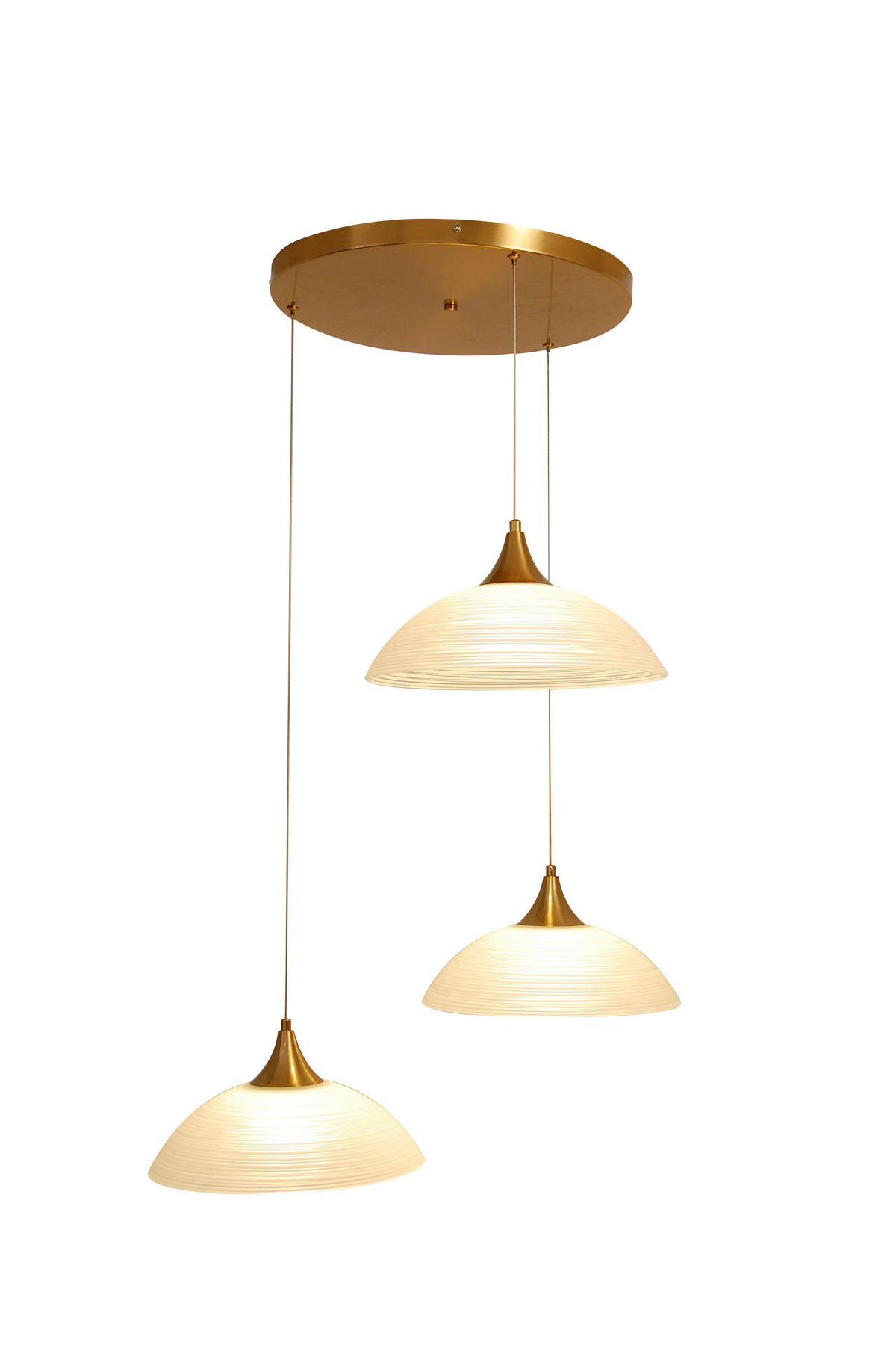 HÄNGELEUCHTE 66/150 cm  - Weiß, Trend, Glas/Metall (66/150cm) - Novel