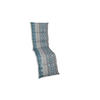 RELAXSESSELAUFLAGE Ornament  - Blau/Hellgrau, Basics, Textil (50/7/170cm)