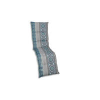 RELAXSESSELAUFLAGE in Blau, Grau, Hellgrau Ornament  - Blau/Hellgrau, Basics, Textil (50/7/170cm)