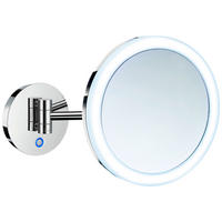 SCHMINKSPIEGEL 20/12,7/39 cm  - Chromfarben, Basics, Glas/Metall (20/12,7/39cm) - Smedbo