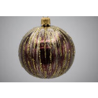 CHRISTBAUMKUGEL 7 cm  - Dunkelrot, Basics, Glas/Metall (7cm) - X-Mas