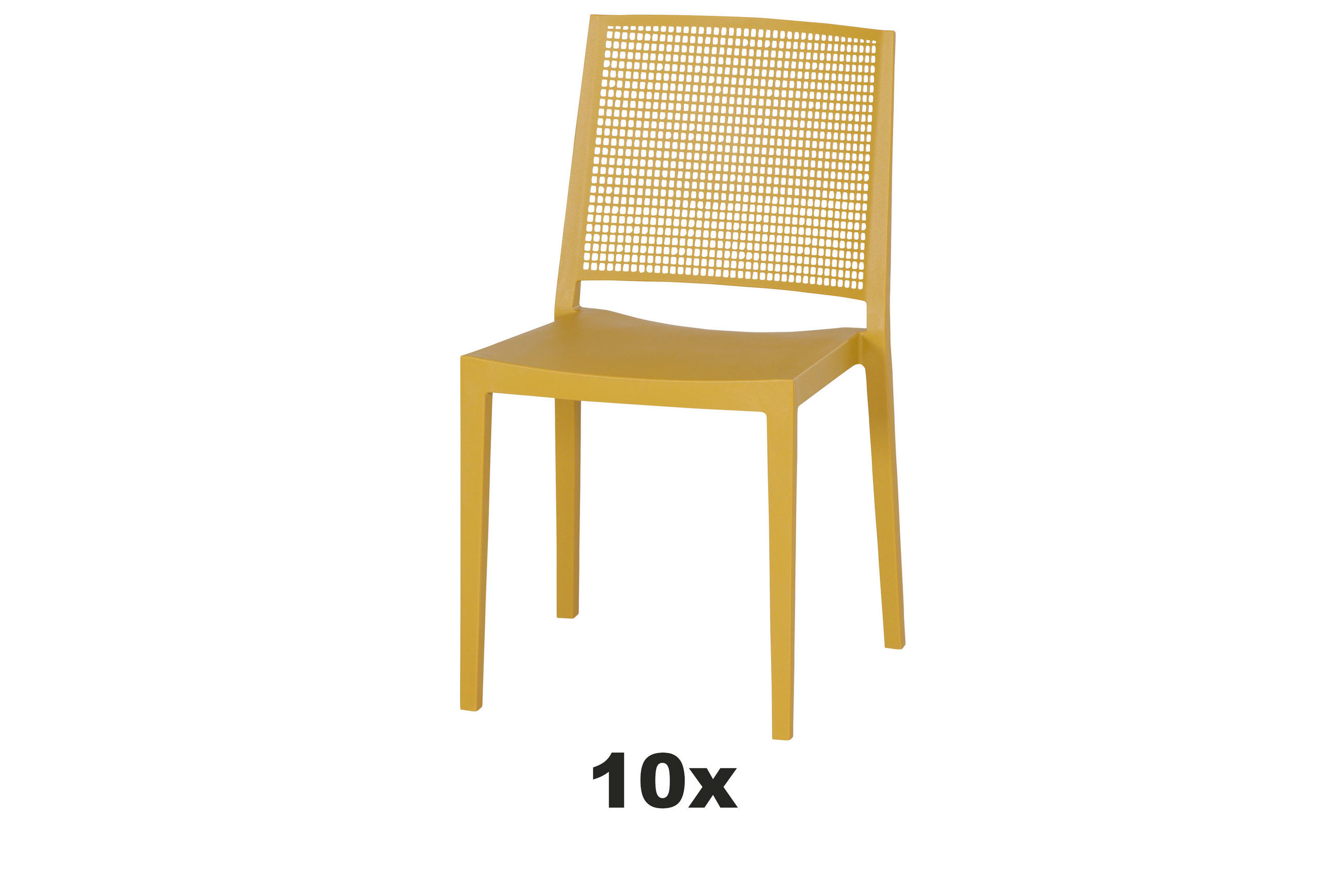 GARTENSESSEL-SET Kunststoff Gelb  - Gelb, Basics, Kunststoff (46/80/56cm) - Siena Garden