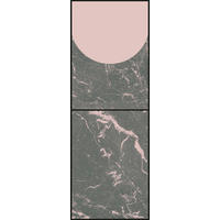 VLIESTAPETE - Rosa/Grau, Basics (100/280cm) - Komar