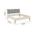 BETT 180/200 cm  in Champagner  - Wildeiche/Champagner, Design, Holz/Holzwerkstoff (180/200cm) - Carryhome