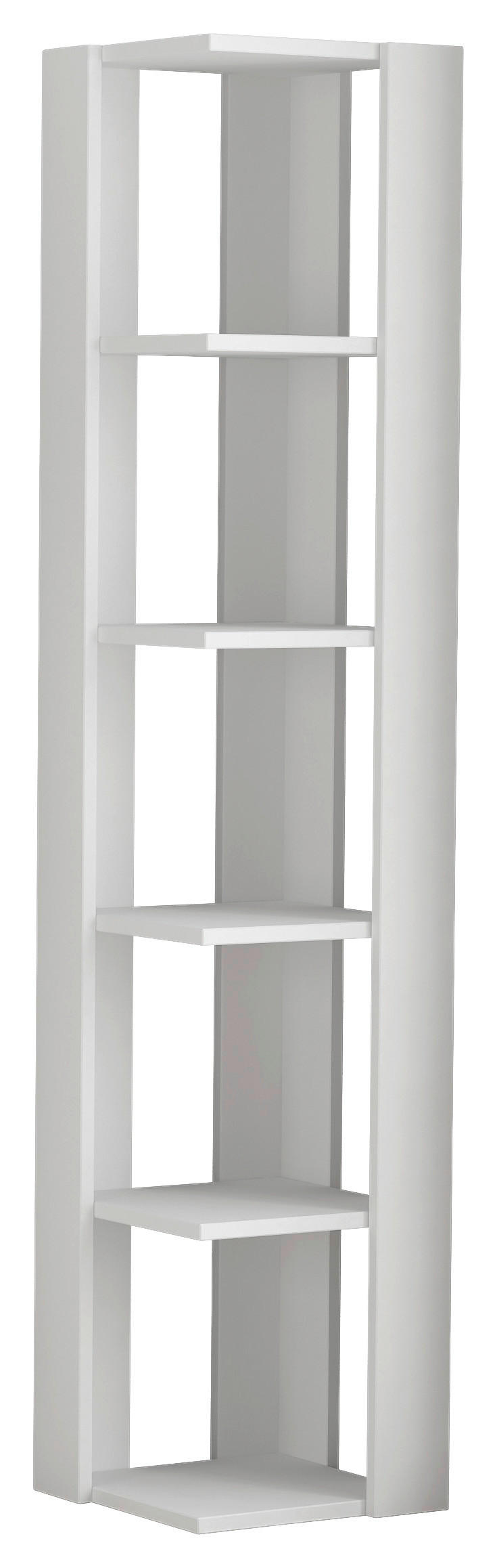 E-shop Livetastic ROHOVÝ REGÁL, biela, 34/161/34 cm