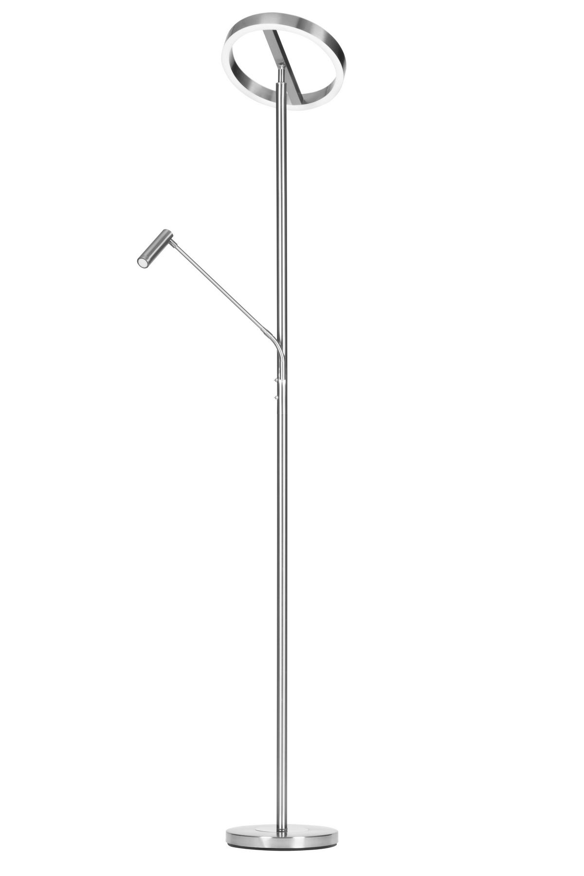 LED-DECKENFLUTER 28/180 cm    - Silberfarben/Weiß, Design, Kunststoff/Metall (28/180cm) - Novel
