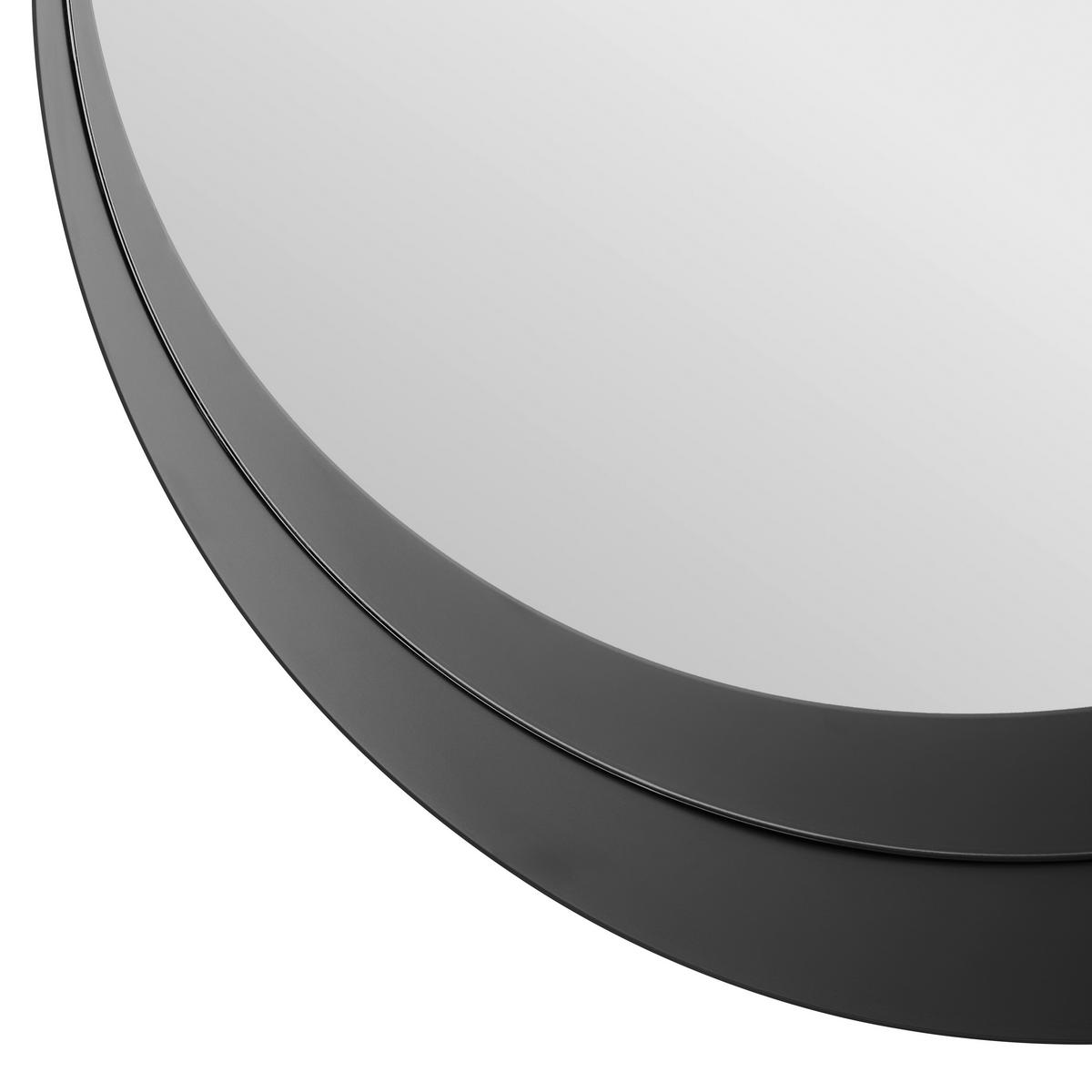 WANDSPIEGEL Schwarz  - Schwarz, Trend, Glas/Metall (30/30/6cm) - Landscape